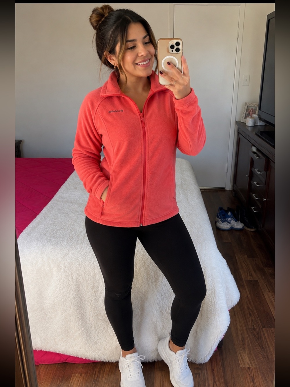 Columbia Coral Full-Zip Teddy Fleece Jacket